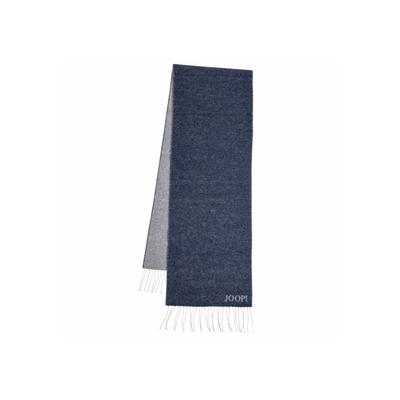 Schal JOOP "Schal 17 JSC-04Larsen 10014536", Herren, blau (dunkelblau), Obermaterial: 50% Wolle WO. 37% Baumwolle CO. 13% Polyamid PA., Modetücher Schal