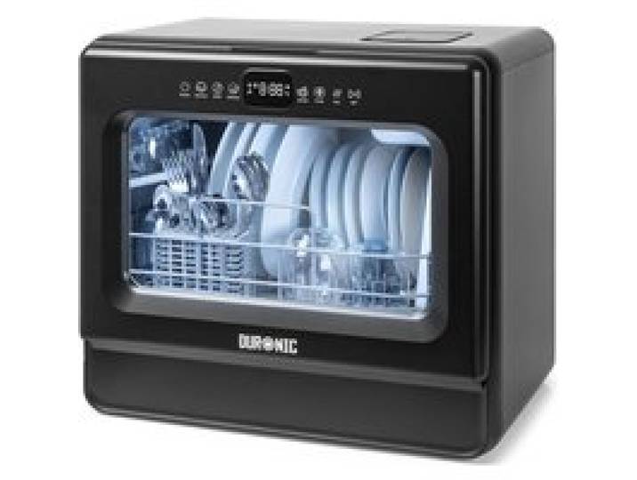 Duronic DW10 BK Lave-vaisselle de table 1050W Lave vaisselle posable compact Gain de place pour petite cuisine 5 programmes de lavag