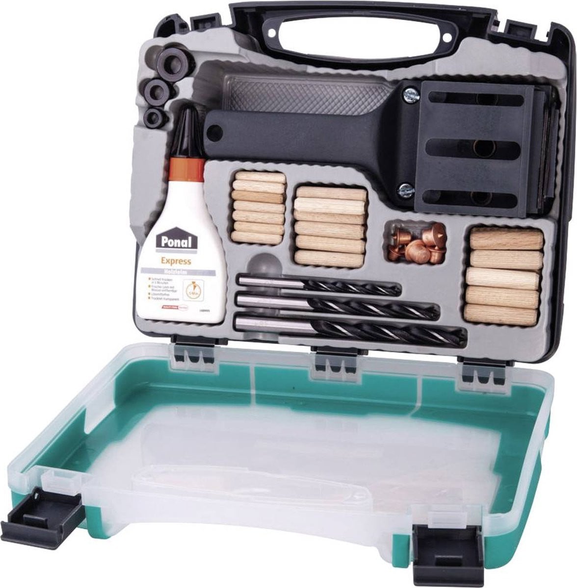 Wolfcraft Universele Deuvel Set - Deuvelmal en boormal - 4645000
