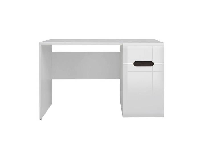 Petits-meubles Schreibtisch Darrel Weiß, Holzwerkstoff, 1 Schubladen, 66x75x120 cm, Büromöbel, Schreibtische, Bürotische
