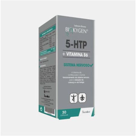 BIOKYGEN 5-HTP 100mg + VITAMINA B6 30 CAPSULAS