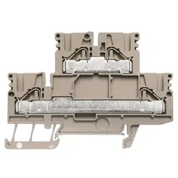 Weidmüller Doppelstock-Reihenklemme PDK 2.5/4 beige