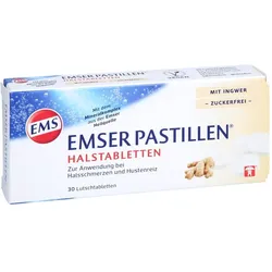 Emser Pastillen Halstabletten m. Ingwer zuckerfrei