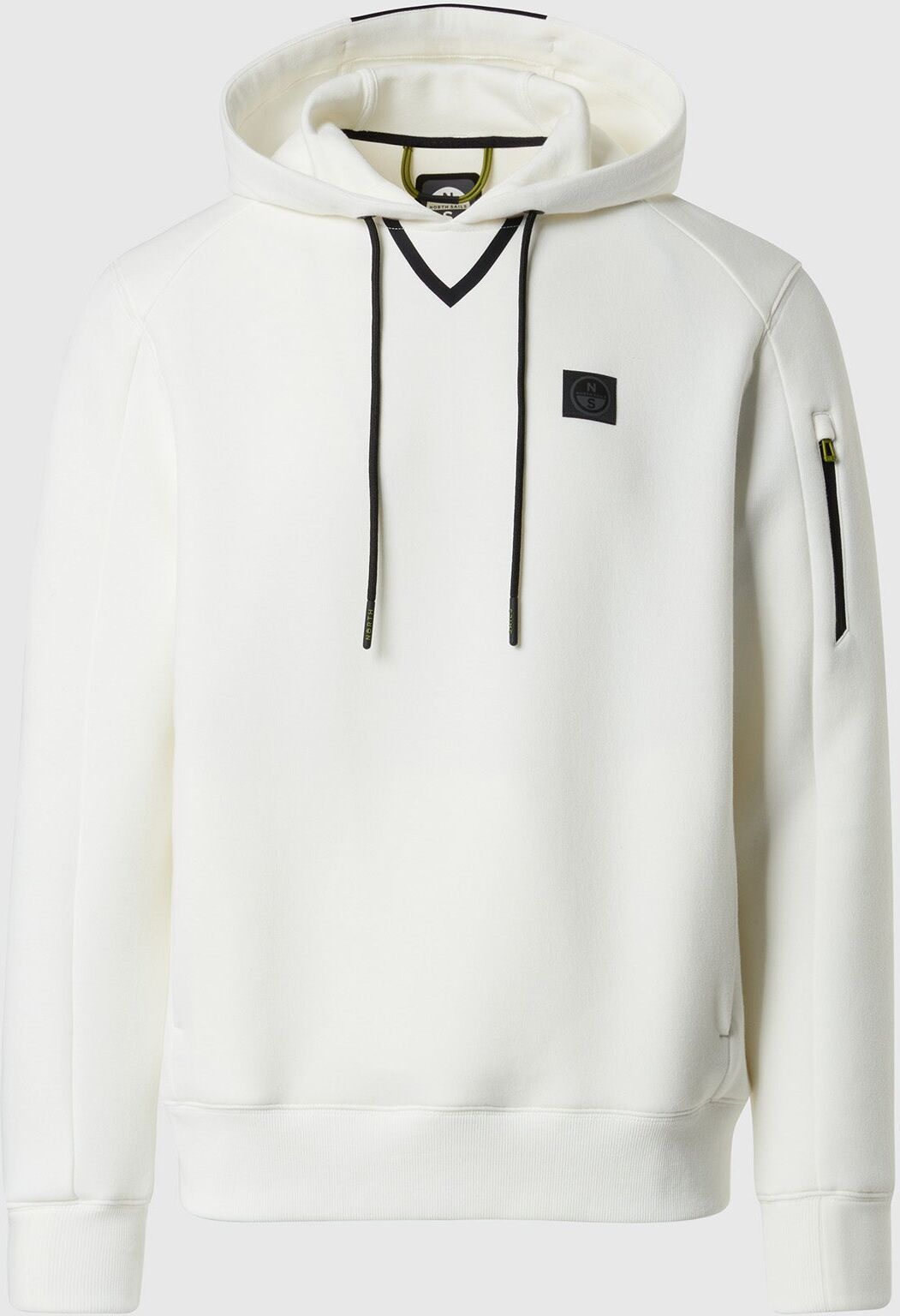 North Sails Hoodie aus Scuba in Pikee-Bindung White alyssum XL