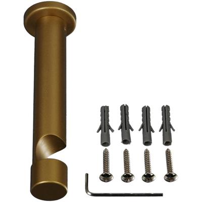 Träger LIEDECO, grau (messingfarben), Ø:2cm, Gardinenstangenhalterungen, für Gardinenstangen Ø 20 mm