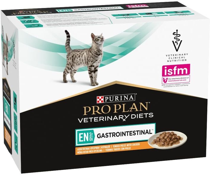 Pro Plan Veterinary Dietas Veterinárias Gastrointestinal Sachê para Gatos Frango 10 un x 85g