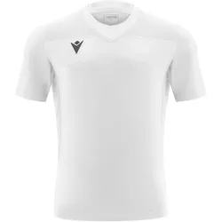 Macron, Unisex, Sportshirt, Peridot (4XL), Weiss