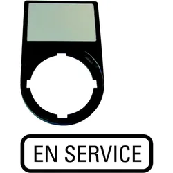 Eaton 256793 Träger, + Schild, EN SERVICE M22S-ST-F7  - 10 Stück