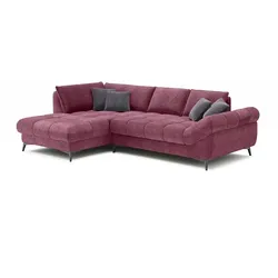 SOMETA Ecksofa Atlanta Stoff Burgundy