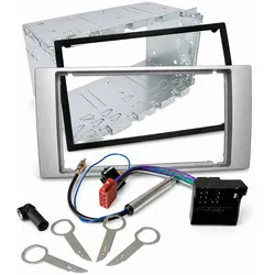 Ford Kuga S-Max Doppel DIN Radio Einbauset silber
