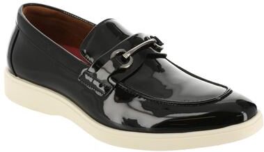 Stacy Adams Slayton - Mens 7 Black Slip On Medium