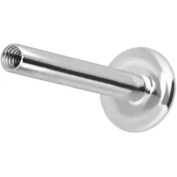 14 Karat Gold Labret mit Innengewinde ohne Aufsatz