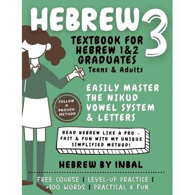 Hebrew 3 Textbook, Taschenbuch von Hebrew by Inbal, Hebrew by Inbal, LLC
