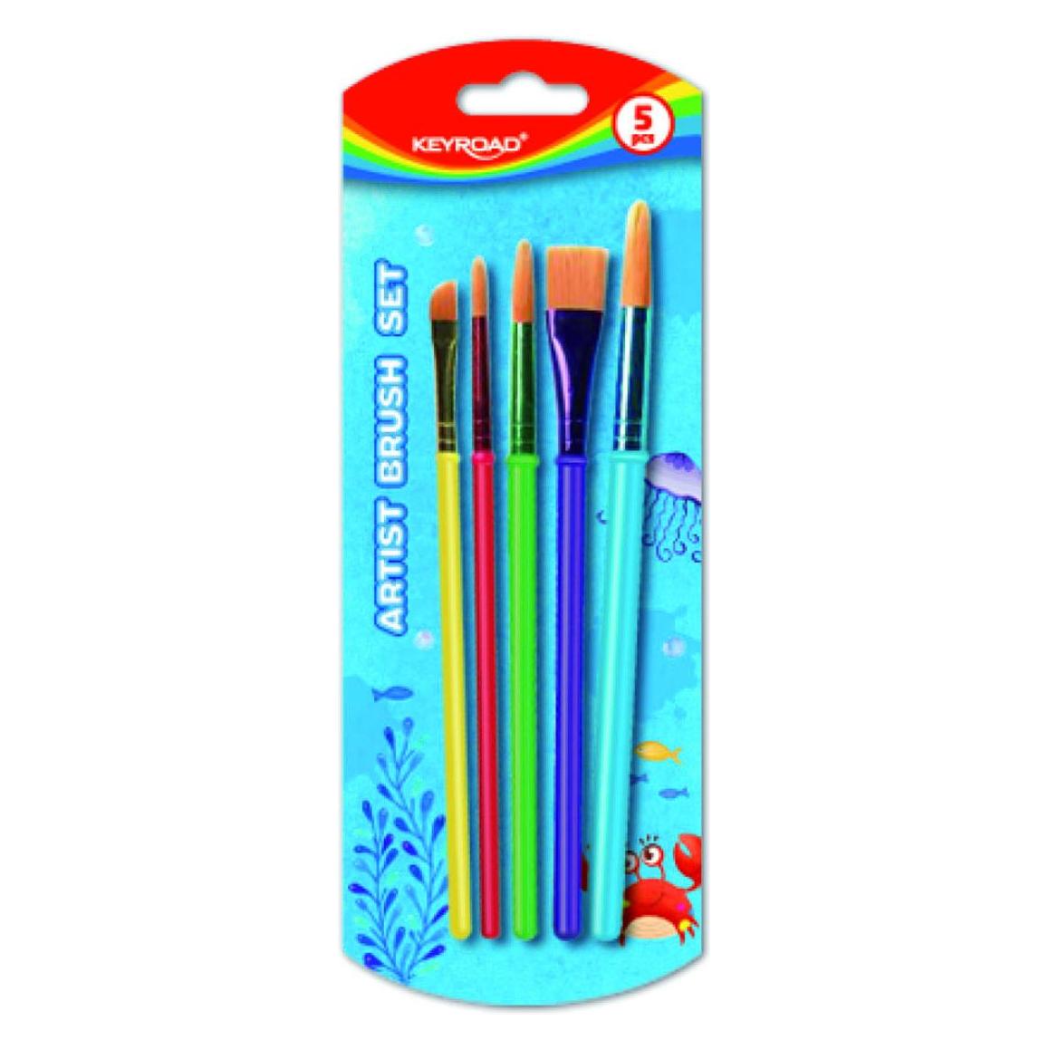 Keyroad Pinsel, künstlerset, 5-tlg., blister, farbmischung (45650346)