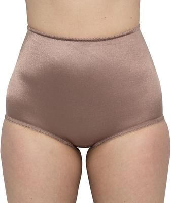 Plus Size Women's 4way Stretch Full Coverage Panty, Light Shaping by Rago in Mocha (Size 5X)