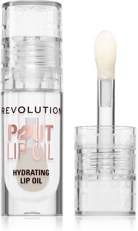 Revolution Pout Lip lip oil with moisturising effect shade Lychee Clear 3 ml