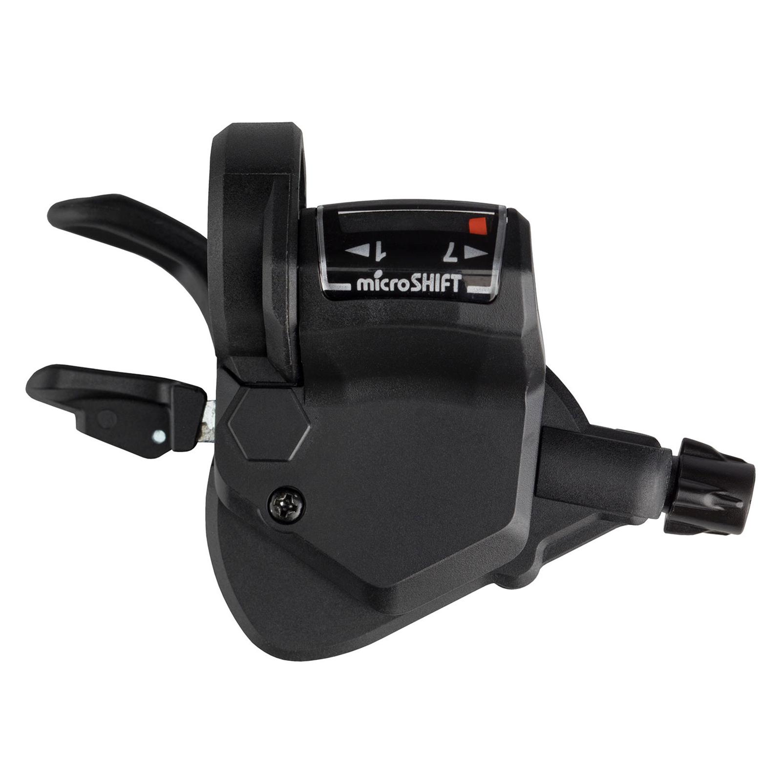 Micro Shift MTB Thumb-tap Schalthebel-Set Pair Shimano 3x7 speed - black (MS-SHF-0056/1/unis)