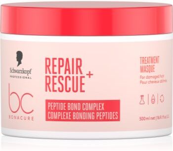 Schwarzkopf Professional BC Bonacure Repair Rescue+ máscara de nutrição intensa para cabelo danificado 500 ml. BC Bonacure Repair Rescue+