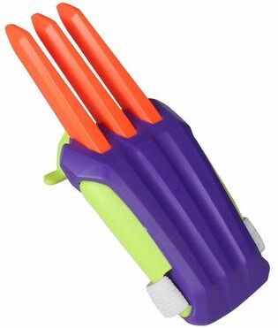 Snug & Styled Radish Wolf Claw Retractable Catapult Stress Relief Toy For Kids Interactive Play orange