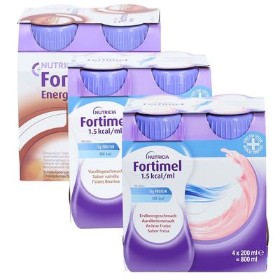 Fortimel 1.5 kcal Schokoladengeschmack & 3x4x200 ml Flüssigkeit
