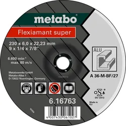 Metabo Flexiamant super Alu Schruppscheibe, gekröpfte Ausführung - 616763000