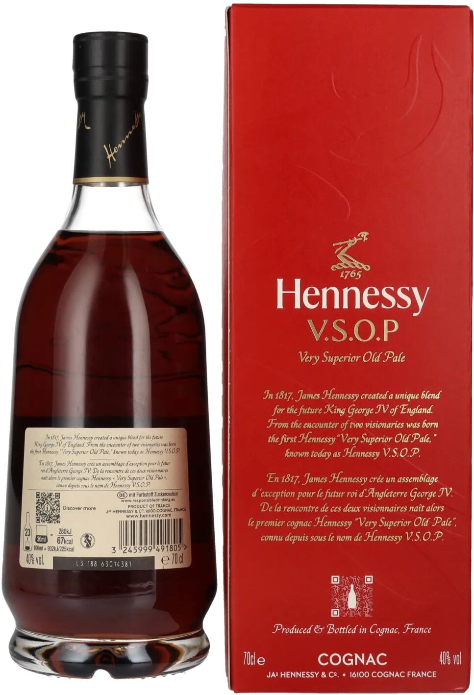 Hennessy Cognac Hennessy V.S.O.P Cognac 40% Vol. 0,7l in Geschenkbox