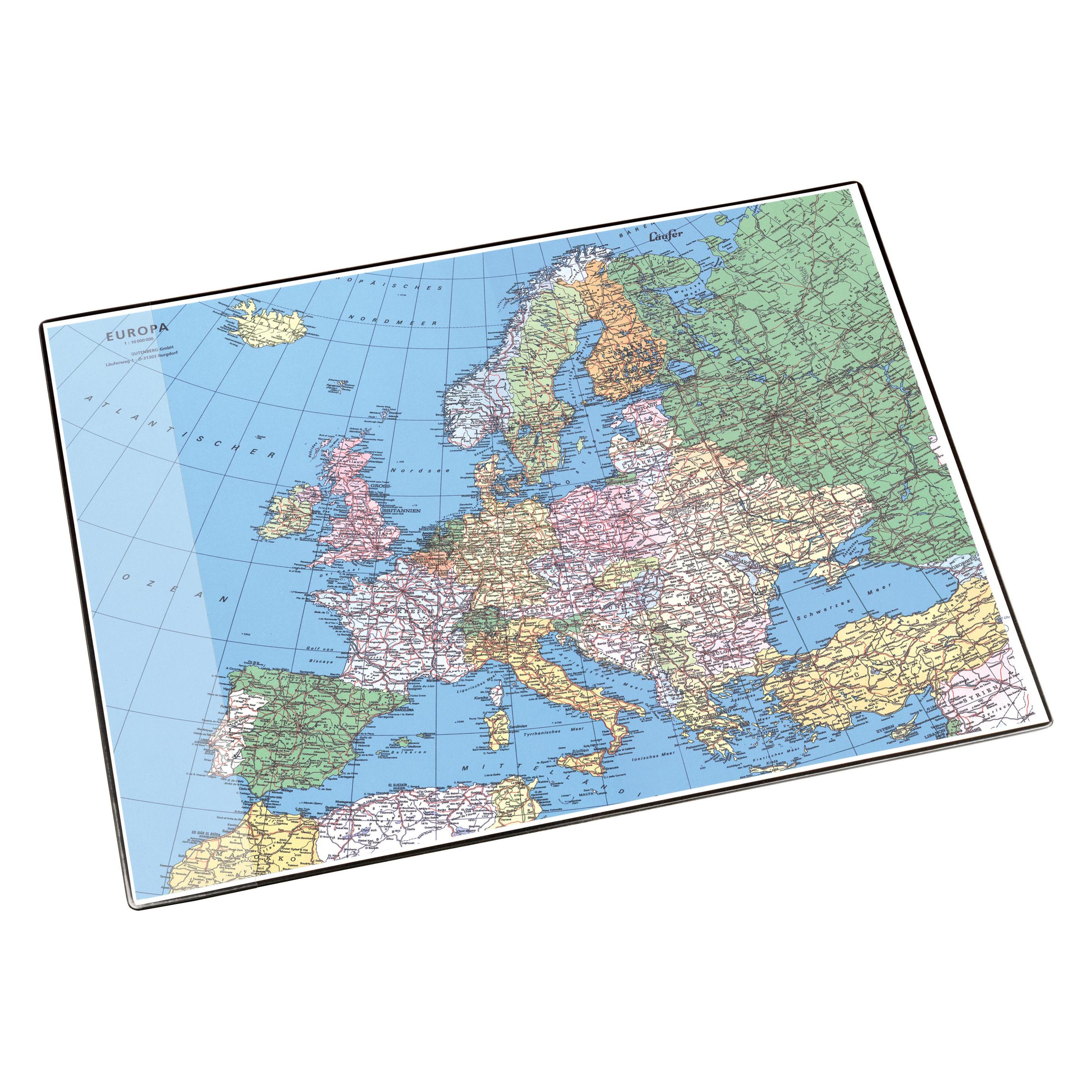 Läufer Schreibunterlage mit Europakarte (40 x 53 cm) (45347)