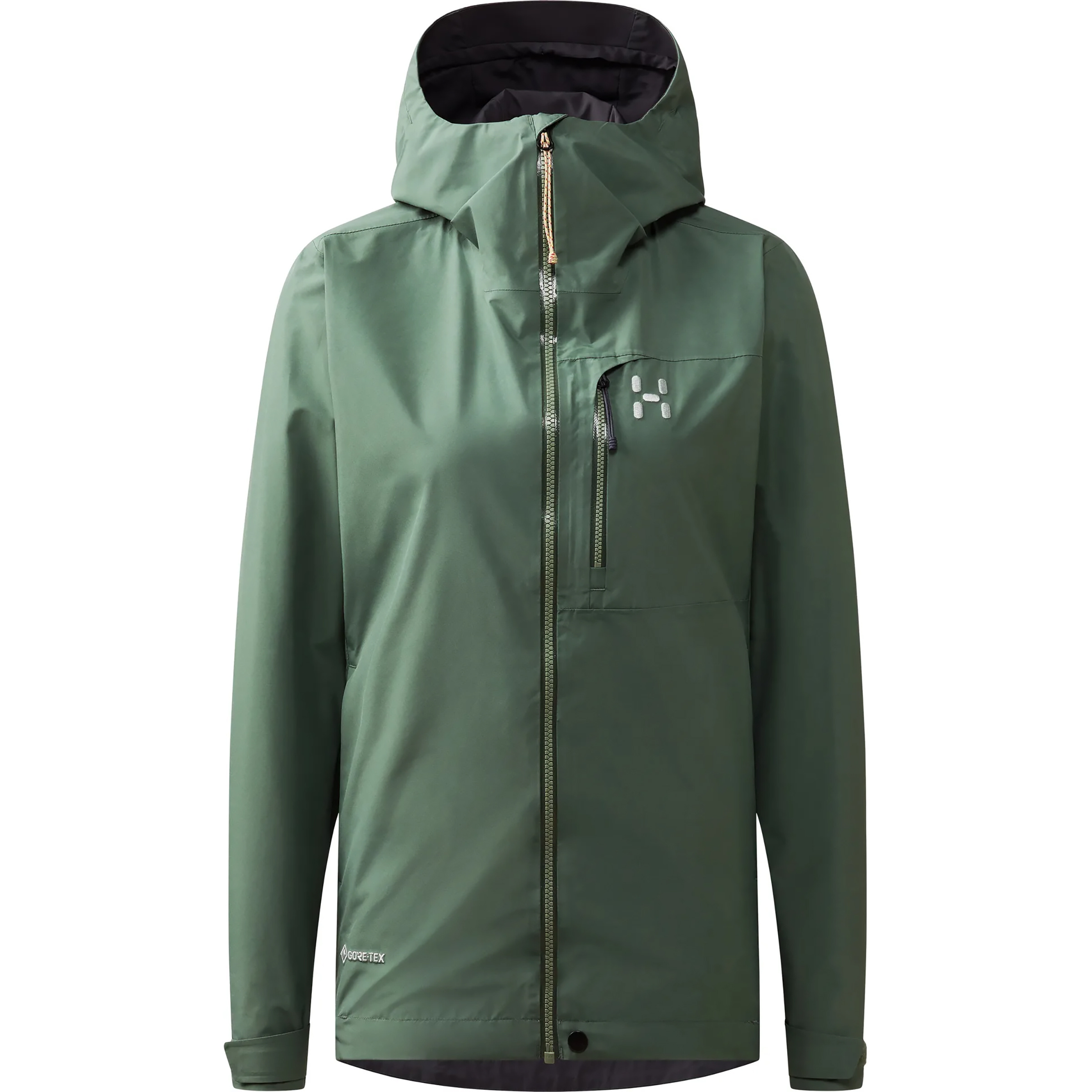 Haglöfs Alert GTX Damen Regenjacke gruen Größe S Trekking Winddicht Wasserabweisend