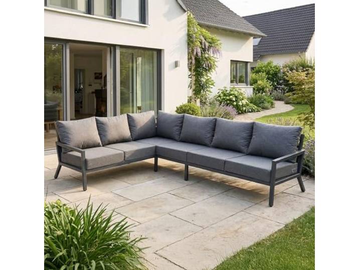 BRAST Gartenlounge-Set Aluminium Adria viele Varianten & Module bis zu 5 Personen Sofa Sessel Tisch korrosionsfrei wetterfest Loungemöbel Essgruppe Ecksofa-Lounge