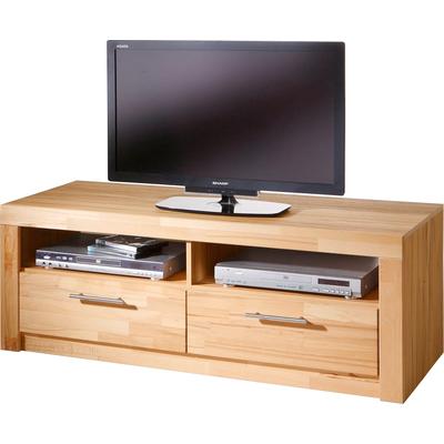 Lowboard VOGL MÖBELFABRIK "Toronto", beige (kernbuche teilmassiv), B:125,5cm H:46,4cm T:52cm, Sideboards, Lowboard