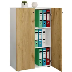 VCM, Aktenschrank, Büroschrank Aktenschrank Lona 3fach (70 x 40 x 111 cm)