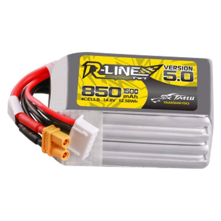Tattu R-Line Wersja 5.0 850 mAh 14,8 V 4S1P 150C XT30U-F (850 mAh, 14.80 V) (TAA8504S15X3)