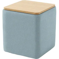 Ablagetisch HOME AFFAIRE "Kyro, Stauraum mit Tischplatte Eiche, Breite 40 cm", sage, B:40cm H:46cm T:40cm, 100% Polyester, Tische, Ablagetisch, Stylisch, handlich und praktisch für dein Schlafzimmer