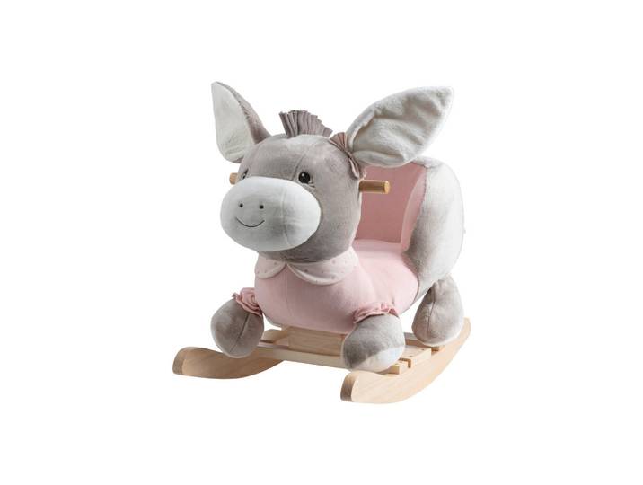Sterntaler Schaukeltier Emmi Girl, Hellrosa, 35x47x63 cm, Haltegriffe, gepolsterte Sitzfläche, Spielzeug, Babyspielzeug, Schaukeltiere & Hüpftiere