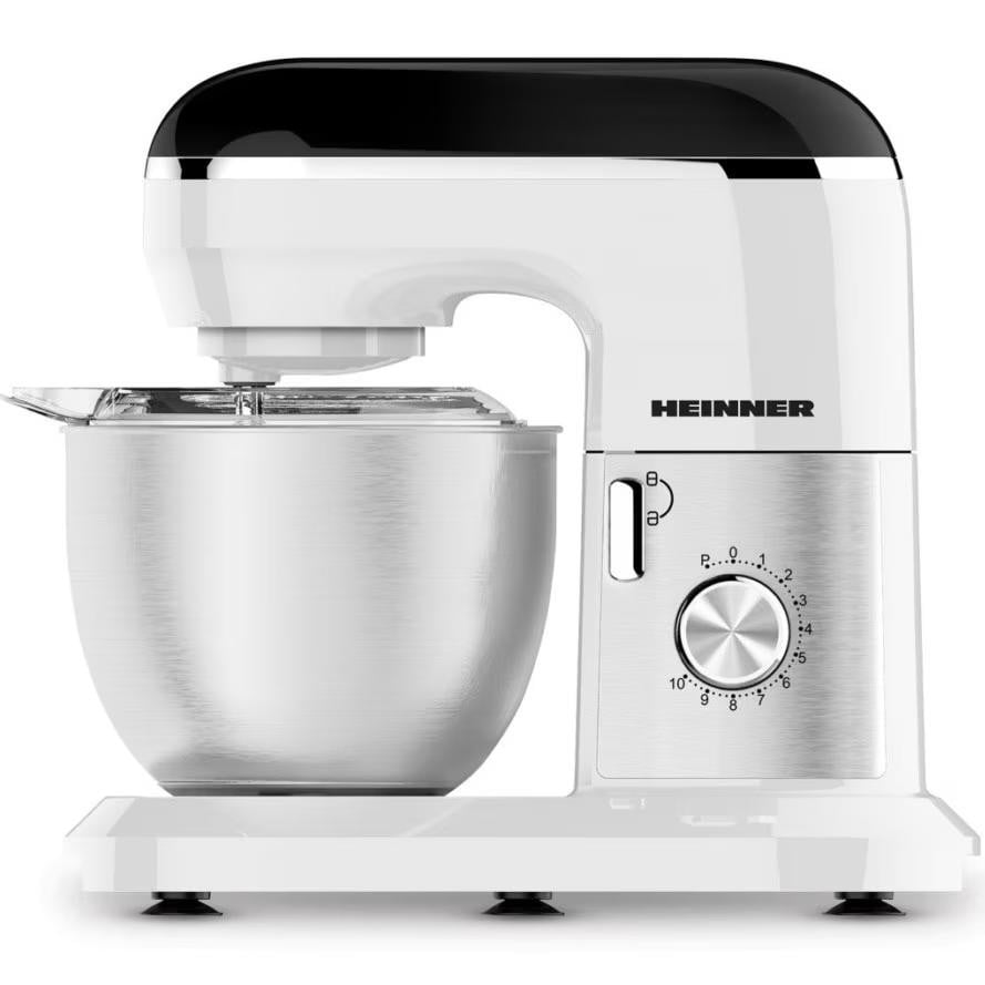 Heinner Keukenmachine, 1000 W, 5 liter, 10 standen, met accessoires, wit