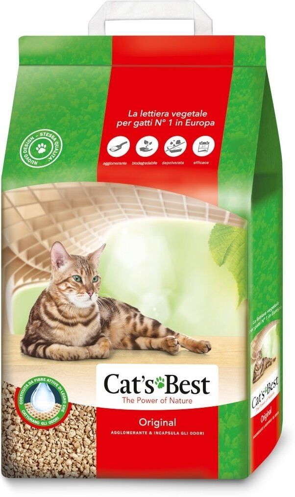 7 litri 3 kg Cat's Best Original Lettiera Vegetale Agglomerante per Gatti