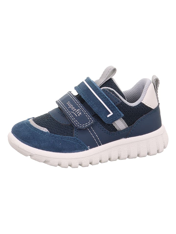 superfit Leder-Sneakers "Sport 7" in Dunkelblau - 25