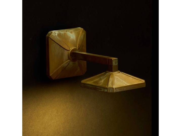 Wandlamp buiten Aura Frame, brons / oud-messing, Messing, Landelijk, Wandlamp buiten