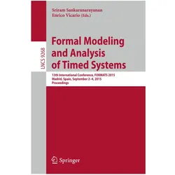 Formal Modeling and Analysis of Timed Systems, Fachbücher von Enrico Vicario, Sriram Sankaranarayanan