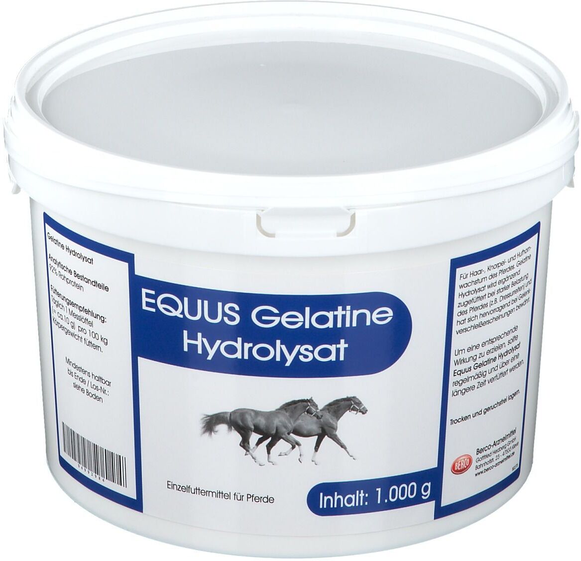 BERCO Gelatine Hydrolysat Equus Pulver vet. 1000 g