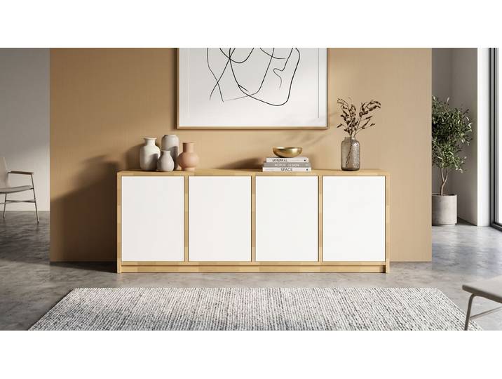 Meuble moderne scandinave - commode sur mesure Hêtre Naturel huilé