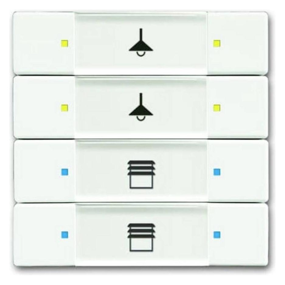 Busch-Jaeger Busch-Jäger Bedienelement, 4/8-fach Multifunktion/Farbkonzept 6127/02-884 (2CKA006117A0219)