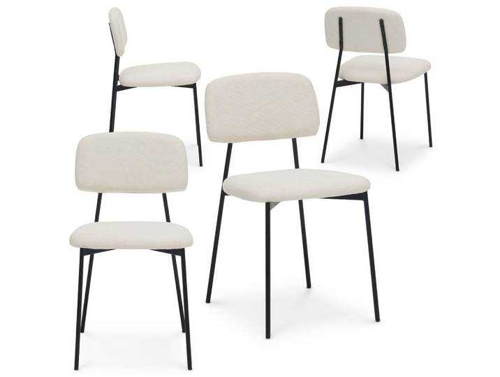 ESSZIMMERSTÜHLE TOLEDO 4er-Set weiß