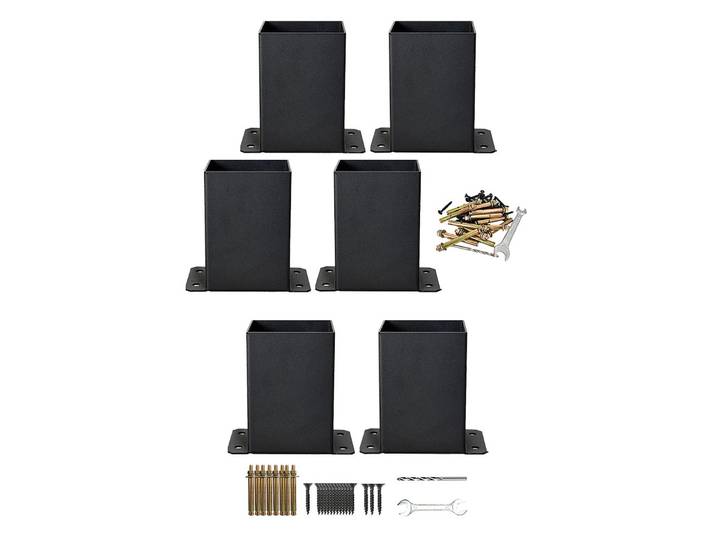 Kit de supports de poteaux avec vis pour pavillon, assemblage simple, robuste