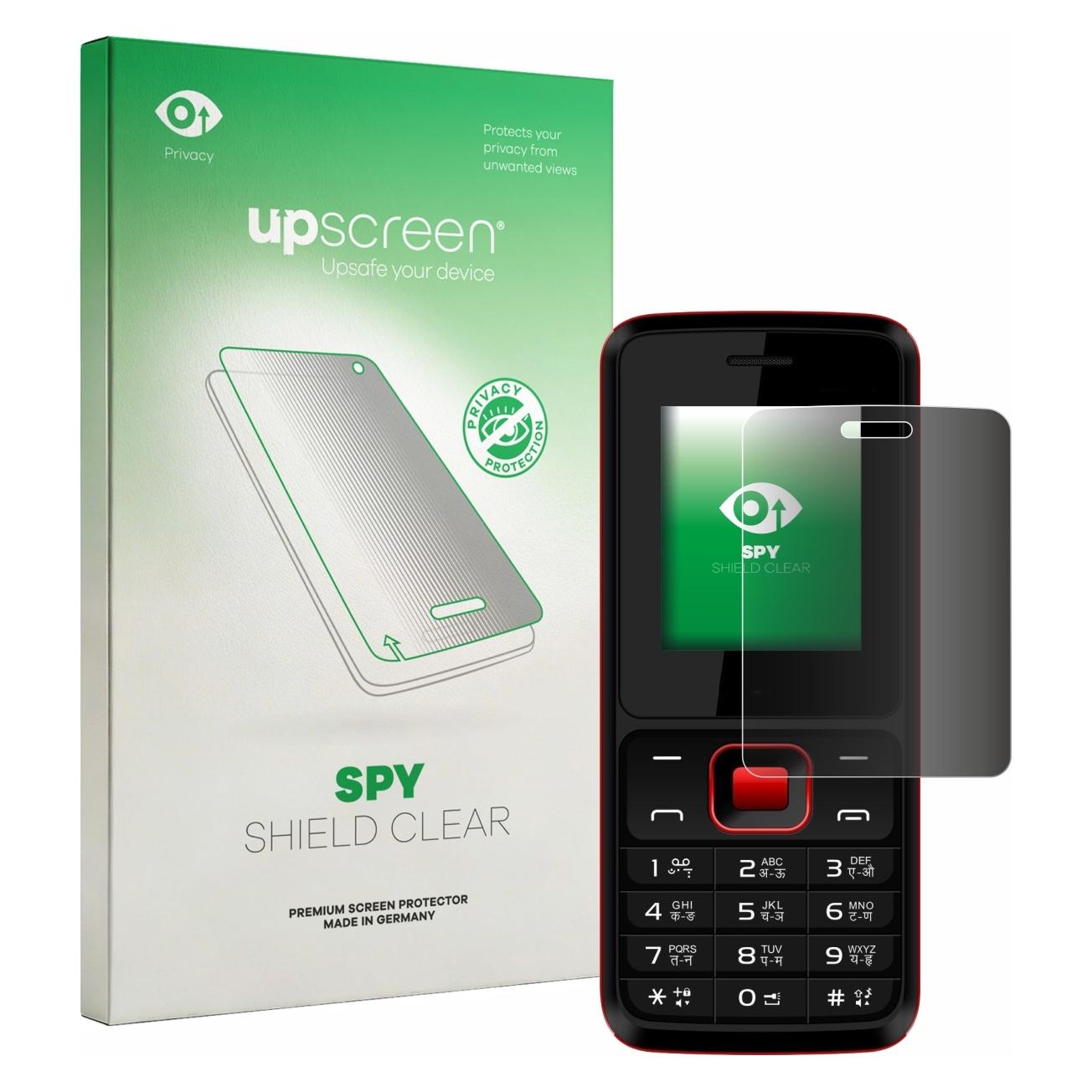 upscreen Sichtschutzfolie für Karbonn K19 Rock Anti-Spy Privacy Folie Blaulicht-Schutz (3563942)