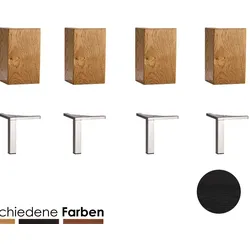Hasena Oak-Line Füsse Sina Inox / Eiche graphit, gebürstet, geölt