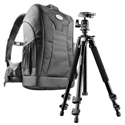 Mantona Scout Trekking 2in1 Set mit Rucksack und Stativ