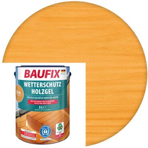 Baufix Holzlasur Wetterschutz-Holzgel, 5,0l, innen & außen, wetterfest, lärche