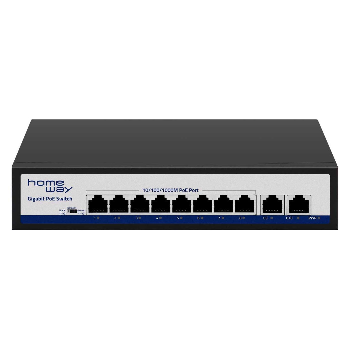 Homeway HW-INAPPOEGB10 (8 Ports) (HW-INAPPOEGB10)