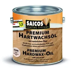 SAICOS Premium Hartwachsöl, Farbe 3308 Frost transparent matt, Größe 2,5 Liter
